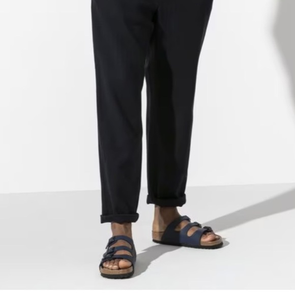 Birkenstock Florida Navy Blue Soft Footbed Oiled Leather Sz 40/ 9-9.5 Narrow Fit - Picture 5 of 15